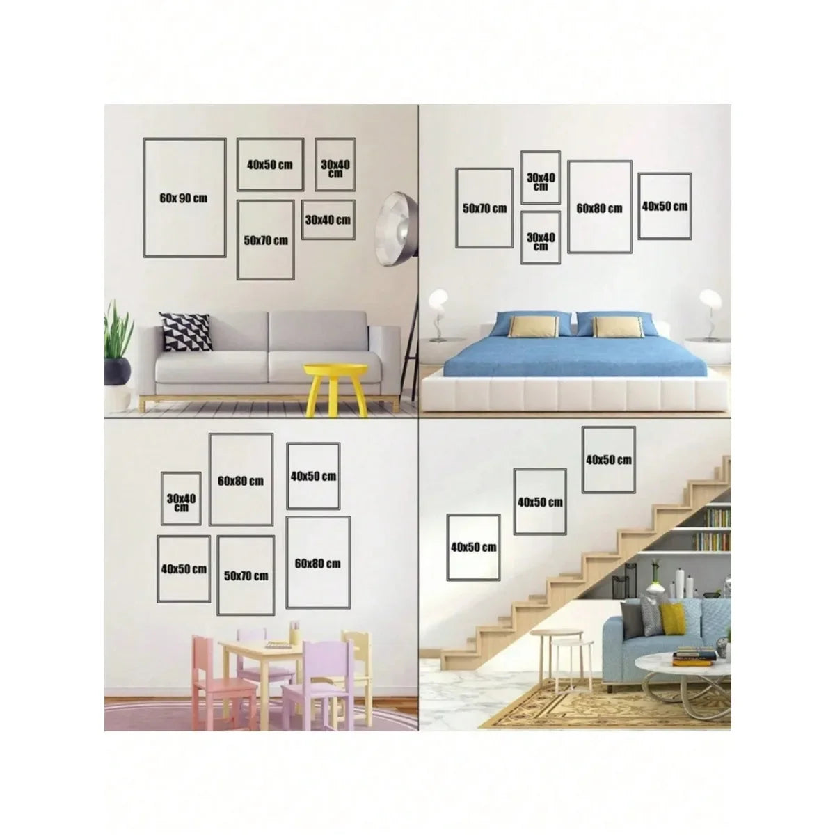 Black White Foggy Pine Tree Forest Mountains Posters Canvas Painting Wall Art Landscape Pictures for Room Home Decor