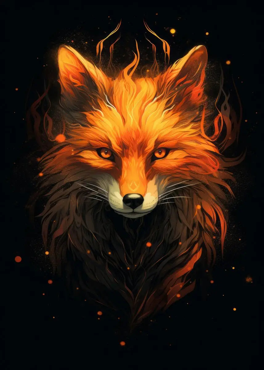 Fox Poster Fox in the Forest Art Painting