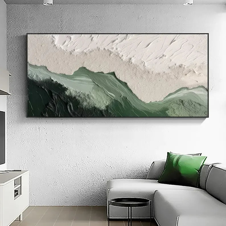 Minimalist Beach Abstract Print Large Wall Mural Texture Ocean Wall Decor Modern Living Room Art Home Decor Canvas Painting